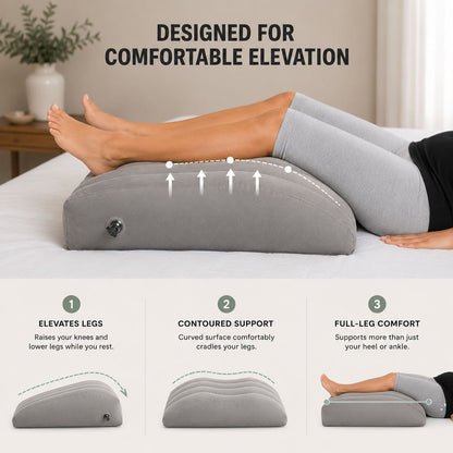 Inflatable Leg Elevation Pillow For Pain & Swelling