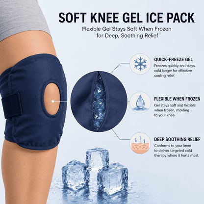 Knee Ice Wrap For Pain & Swelling