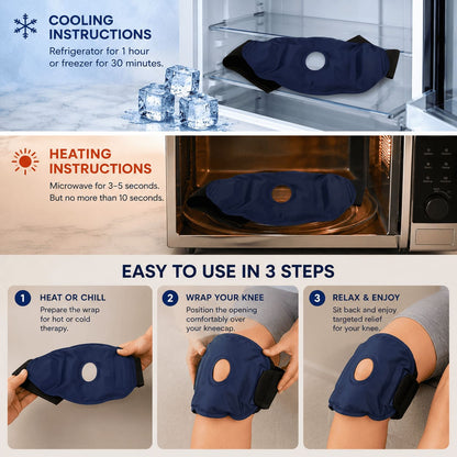 Knee Ice Wrap For Pain & Swelling