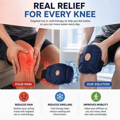 Knee Ice Wrap For Pain & Swelling