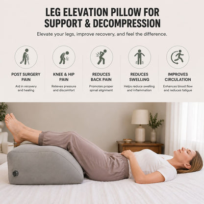 Inflatable Leg Elevation Pillow For Pain & Swelling
